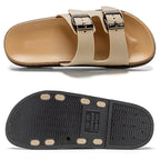Bekväma sandaler med dubbla remmar