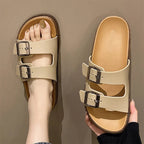 Bekväma sandaler med dubbla remmar