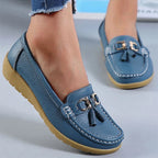 Dam bekväma loafers dekorativa