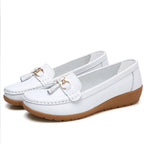 Dam bekväma loafers dekorativa