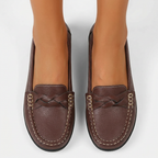 Dam bekväma loafers flätad