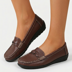 Dam bekväma loafers flätad