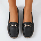 Dam bekväma loafers metalldetalj