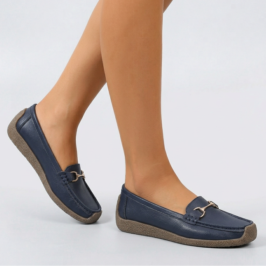 Dam bekväma loafers metalldetalj