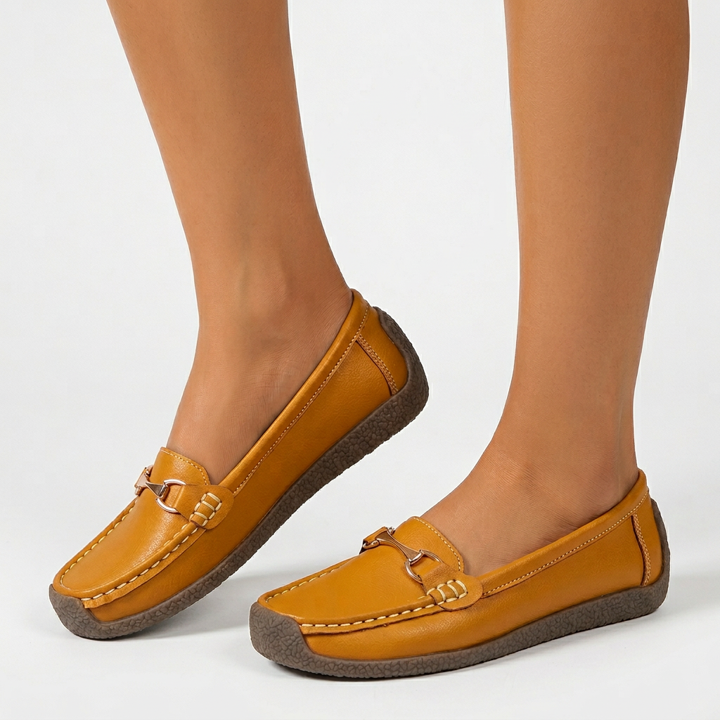 Dam bekväma loafers metalldetalj