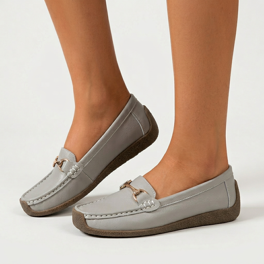 Dam bekväma loafers metalldetalj