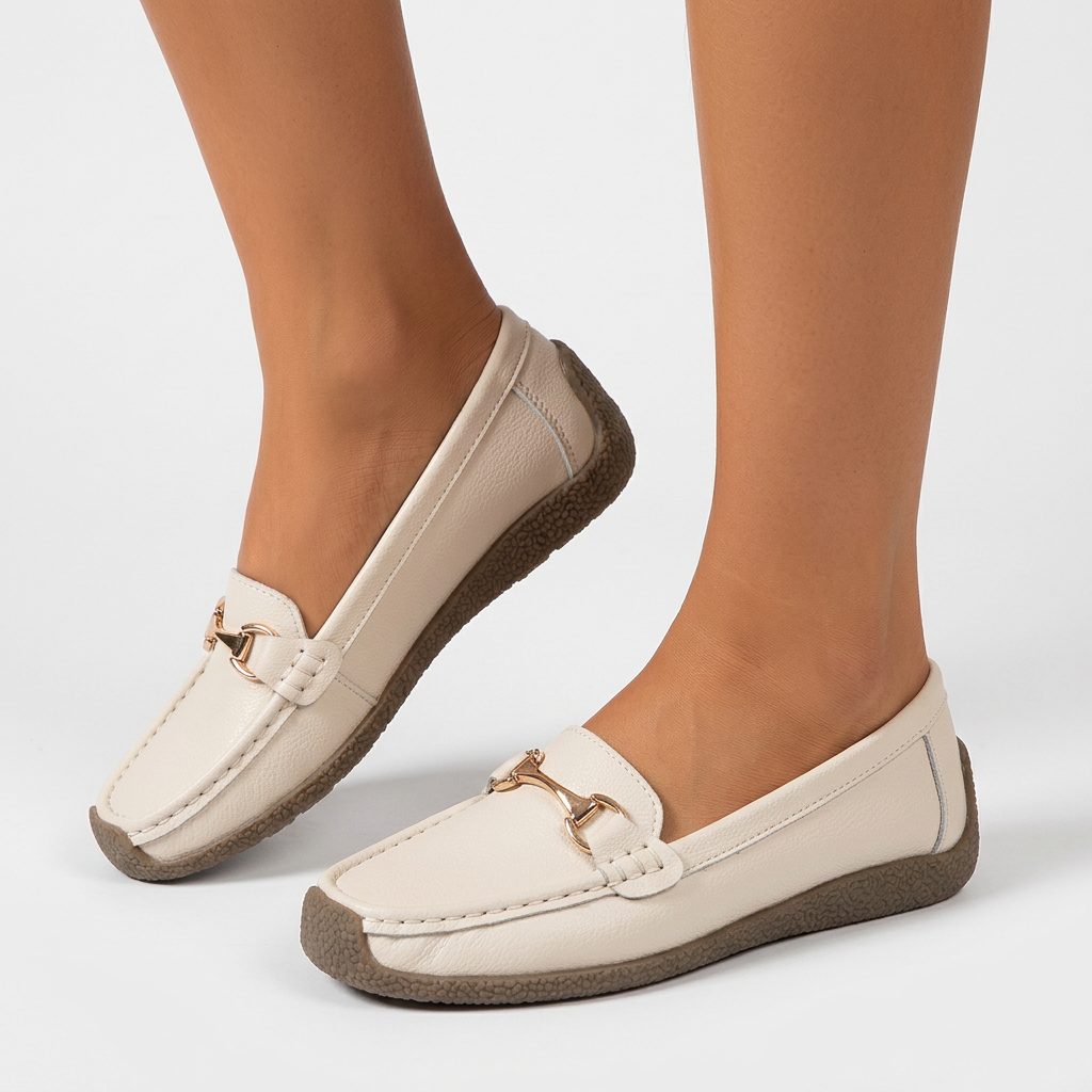 Dam bekväma loafers metalldetalj