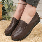 Dam bekväma loafers platta