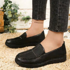 Dam bekväma loafers platta
