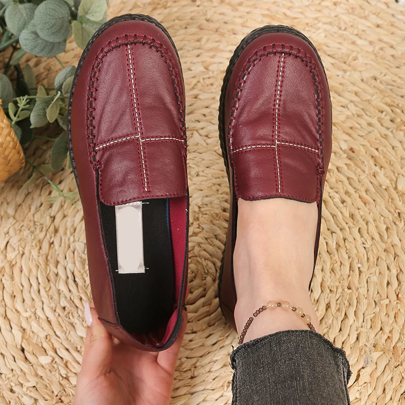 Dam bekväma loafers platta