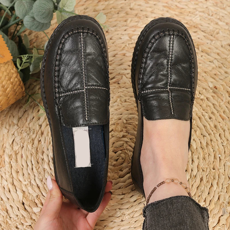 Dam bekväma loafers platta
