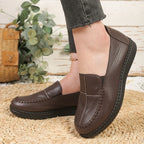 Dam bekväma loafers platta