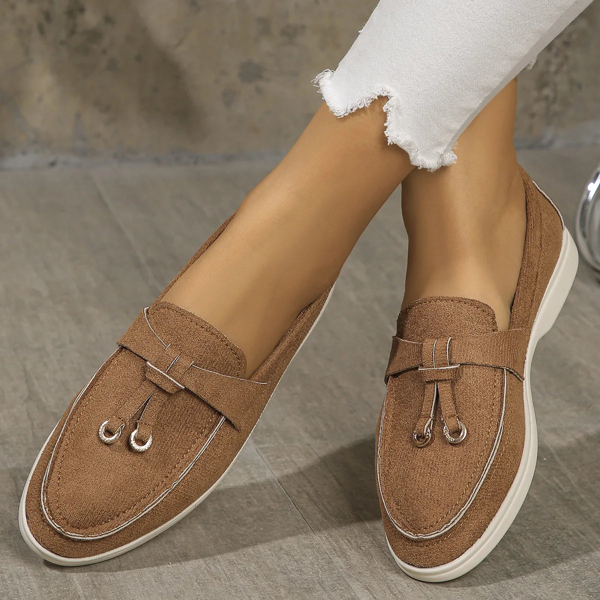 Dam bekväma loafers slip on