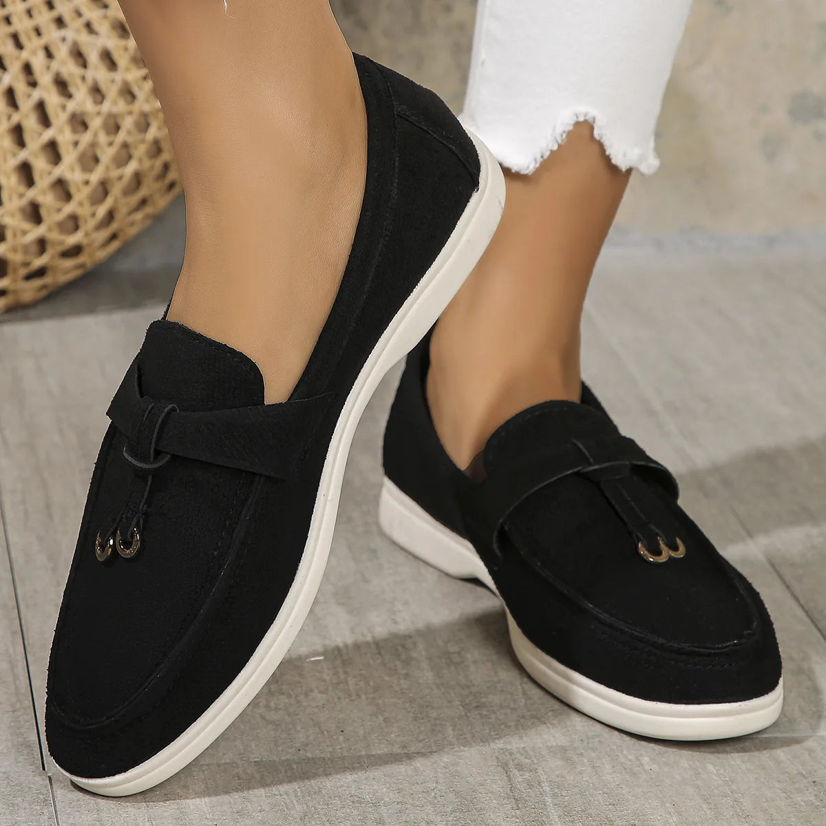 Dam bekväma loafers slip on