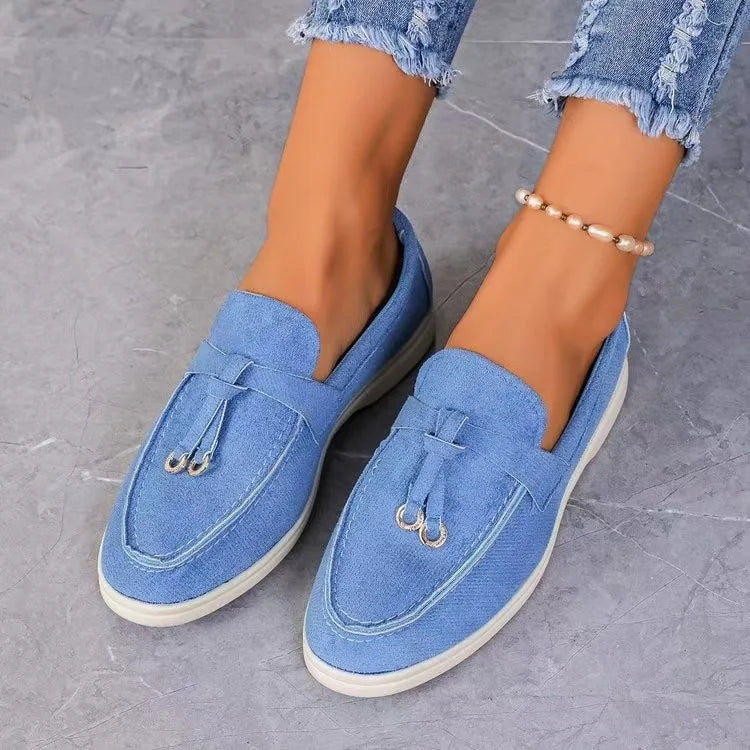 Dam bekväma loafers slip on