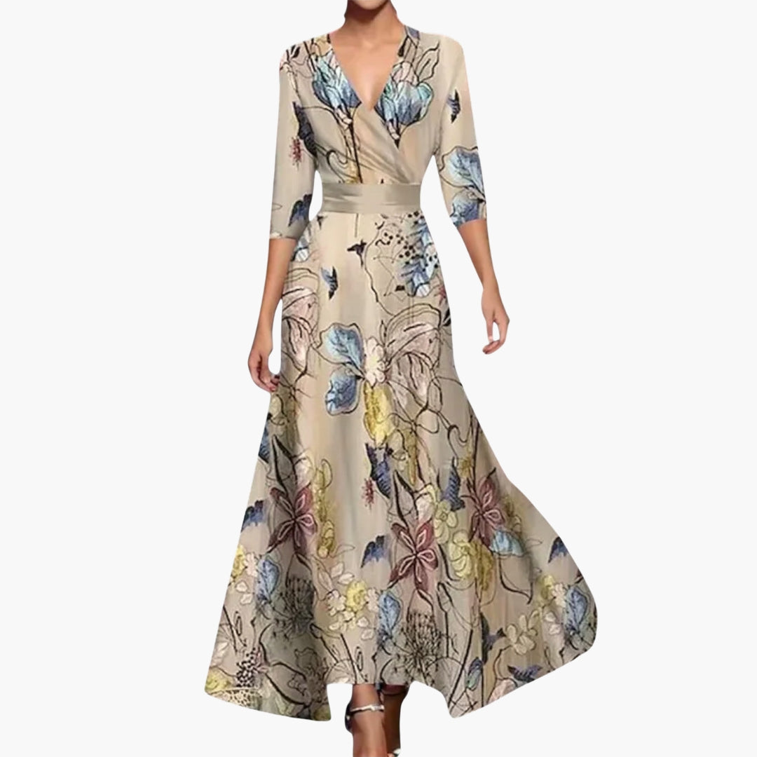 Dam maxiklänning Floral Print sommar