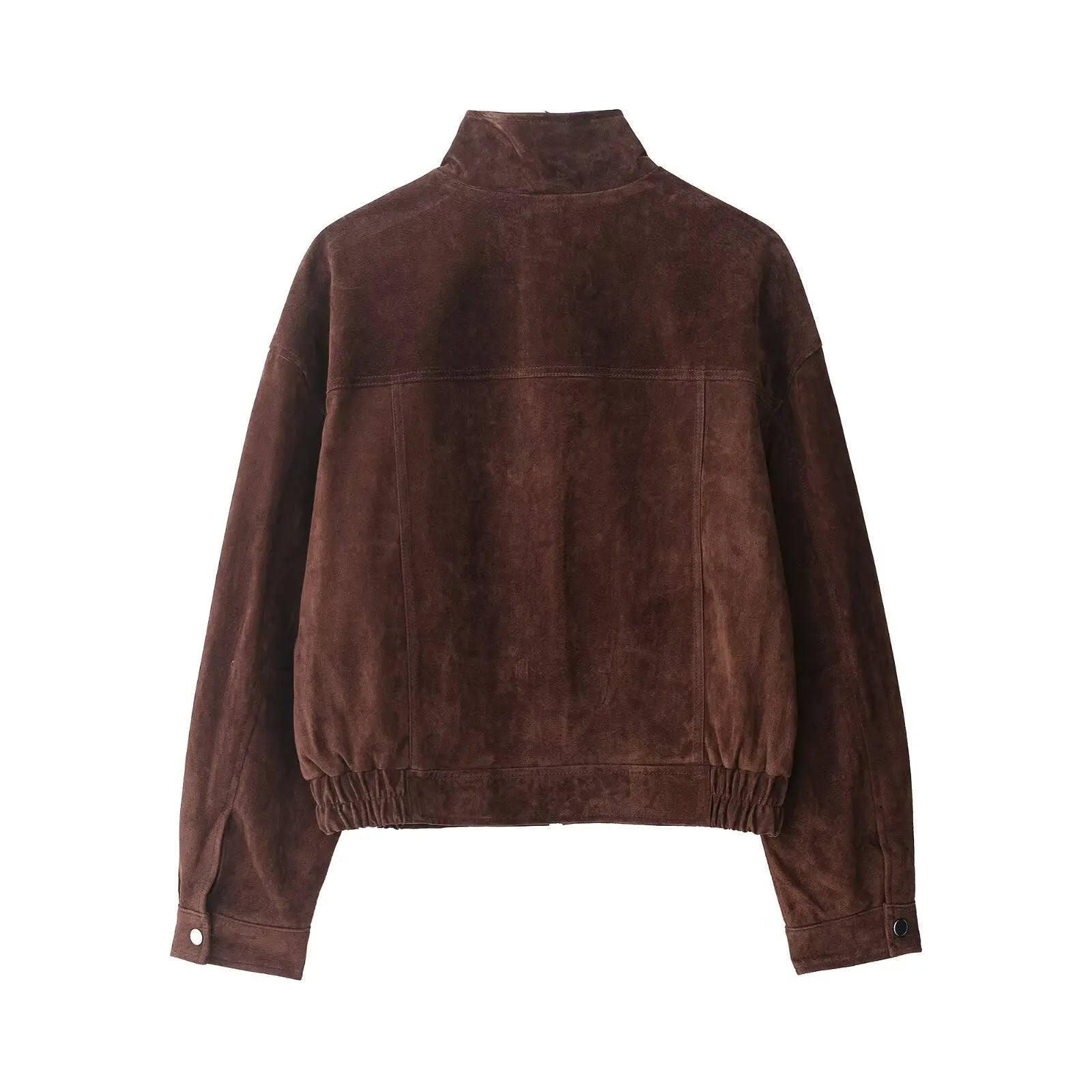 Dam mjuk mockajacka oversized sommar