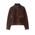 Dam mjuk mockajacka oversized sommar