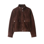 Dam mjuk mockajacka oversized sommar