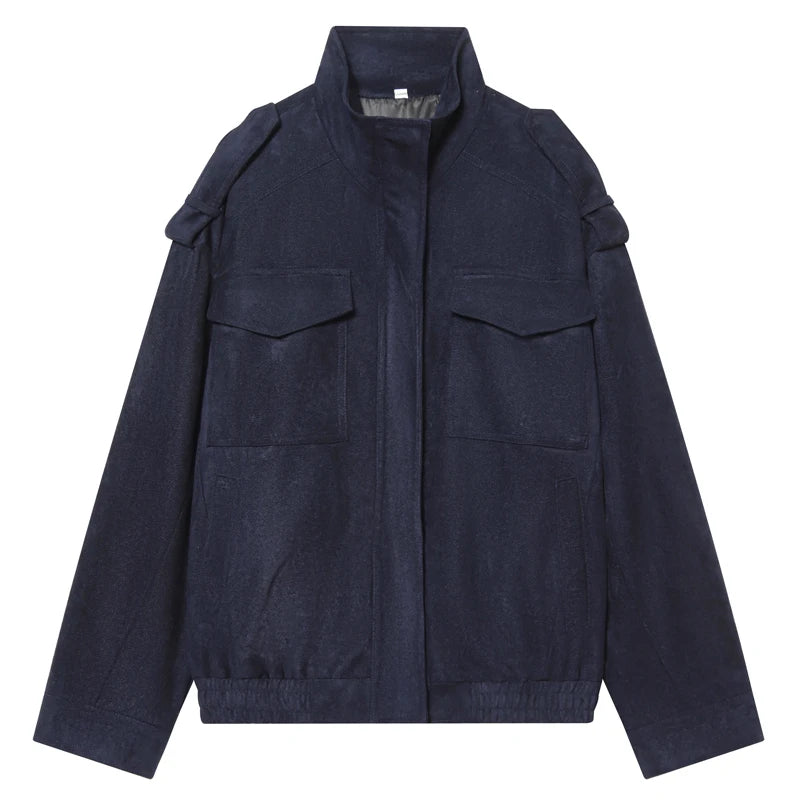 Dam mockajacka oversized sommar