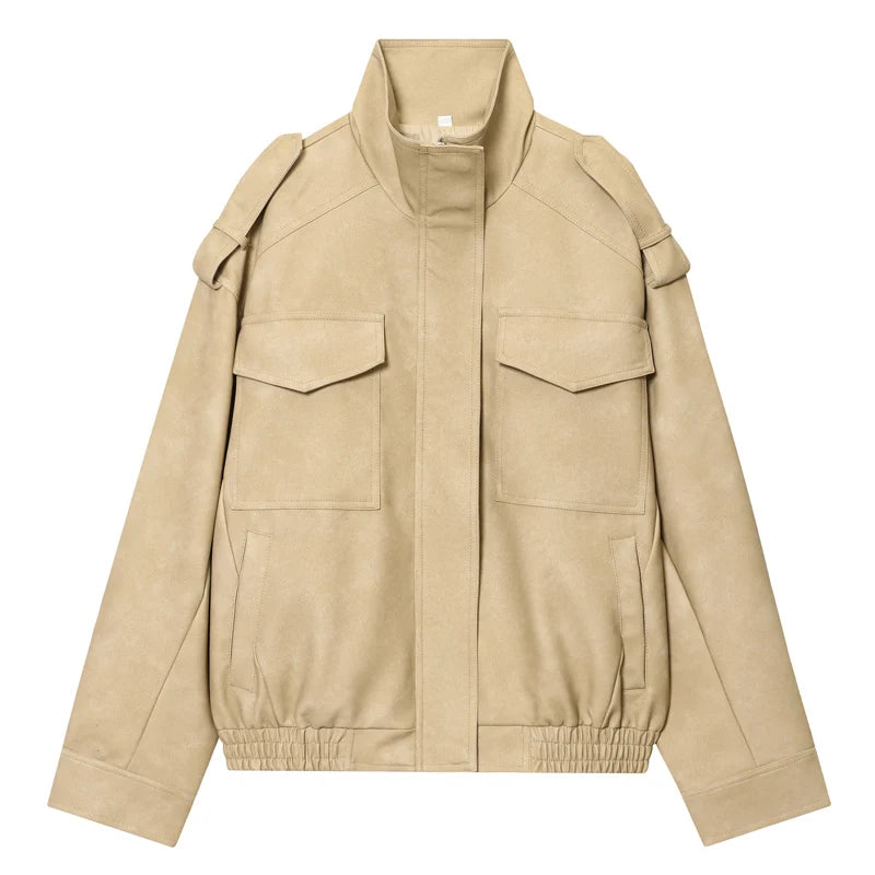 Dam mockajacka oversized sommar