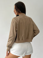 Elegant kort bomberjacka
