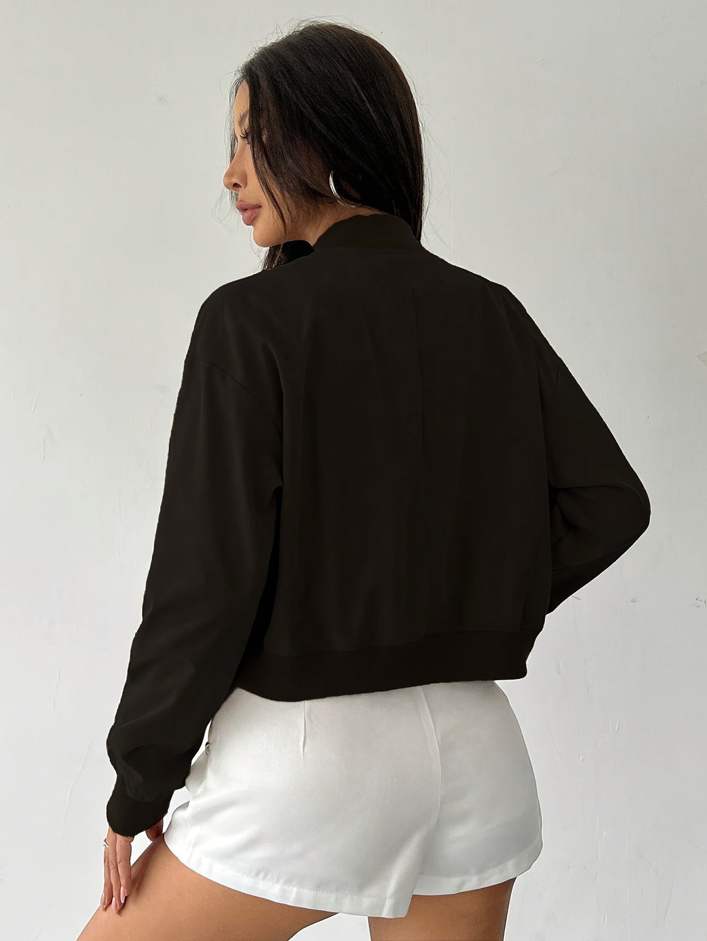 Elegant kort bomberjacka