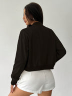 Elegant kort bomberjacka