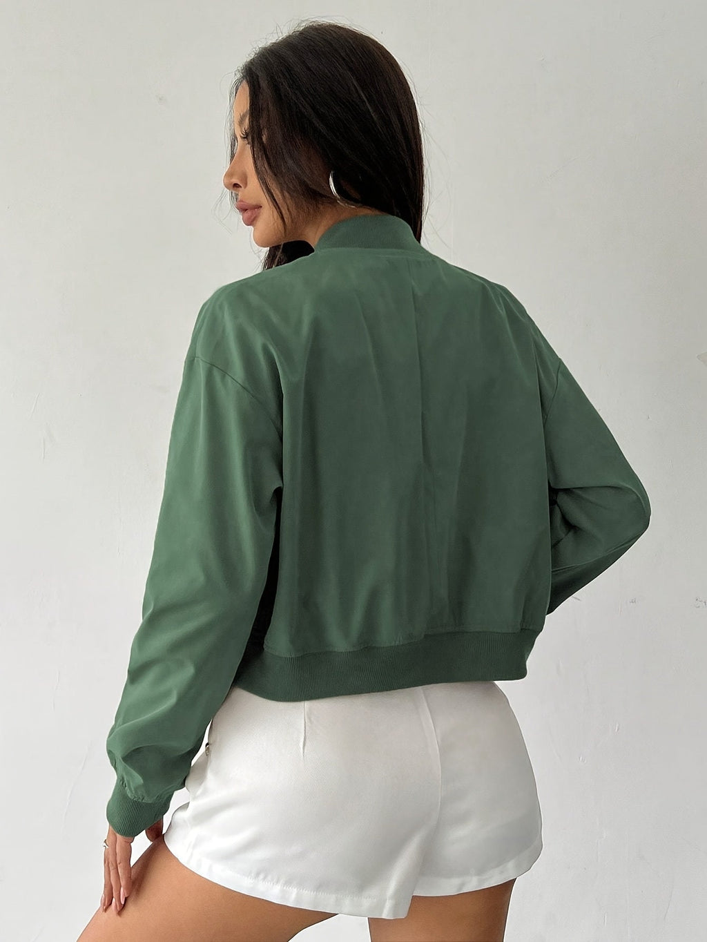 Elegant kort bomberjacka