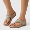 Dam flip-flops smyckad sommar