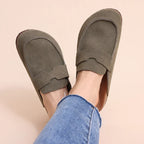 Mjuka mockaliknande mule loafers