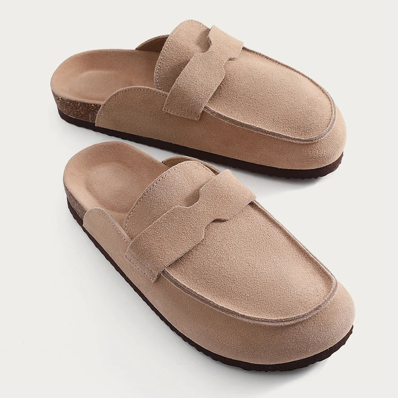 Mjuka mockaliknande mule loafers