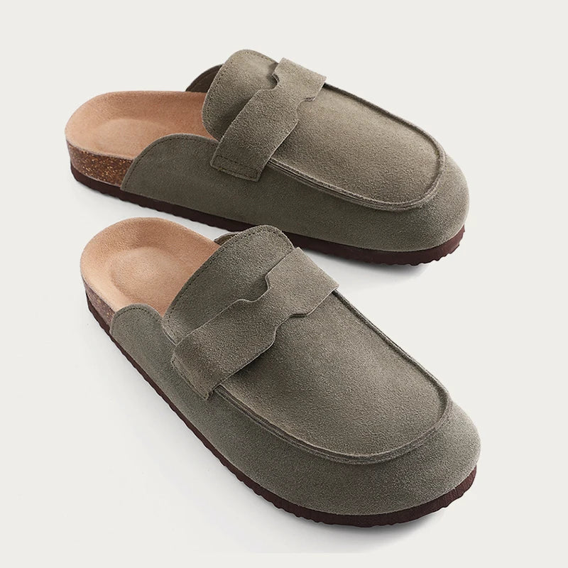 Mjuka mockaliknande mule loafers