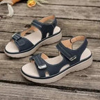Zomermode damessandalen Sportstijl Hellinghak Lichtgewicht Magic Tape Strandsandalen Comfortabele ademende instapper