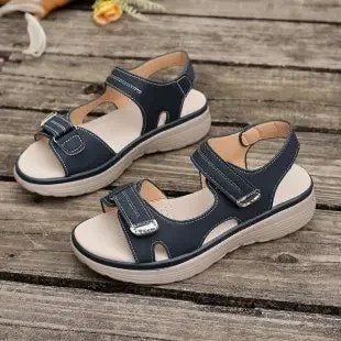 Zomermode damessandalen Sportstijl Hellinghak Lichtgewicht Magic Tape Strandsandalen Comfortabele ademende instapper