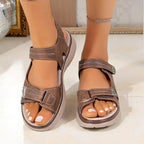 Zomermode damessandalen Sportstijl Hellinghak Lichtgewicht Magic Tape Strandsandalen Comfortabele ademende instapper