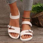Damessandalen met sleehak Slip-on lichtgewicht wandelsandalen Dames Grote maat 43, Casual comfortabele zomerschoenen Dames 2025