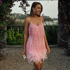 Élora – Luxe veren mini-jurk