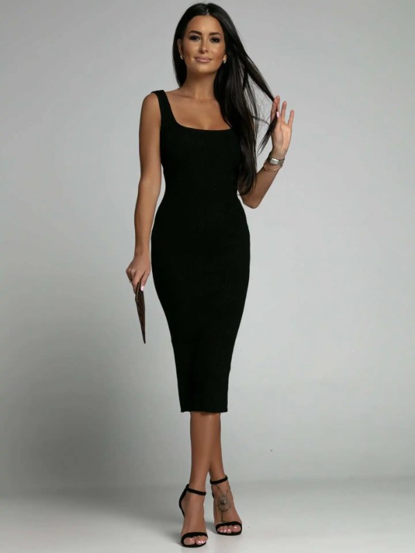 2024 zomer sexy damesjurk witte geribbelde bandagejurken lange jurken vrouwelijke kleding trendy mode elegante magere dames