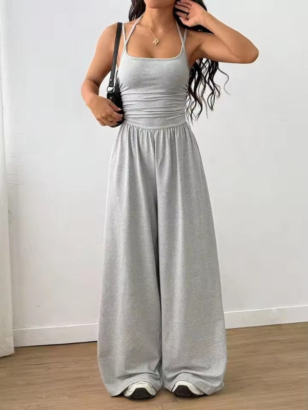 Elegant ärmlös maxiklänning dam - Grey